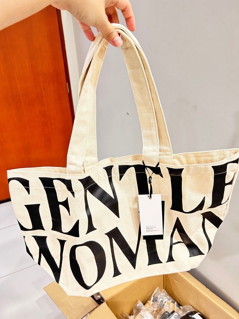 100 Authentic GW Canvas Tote Bag White