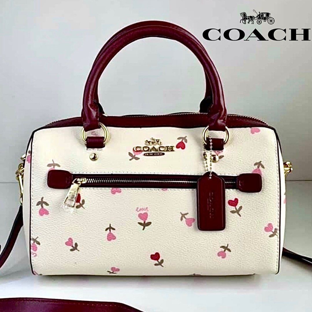 Rowan satchel with heart floral print deals