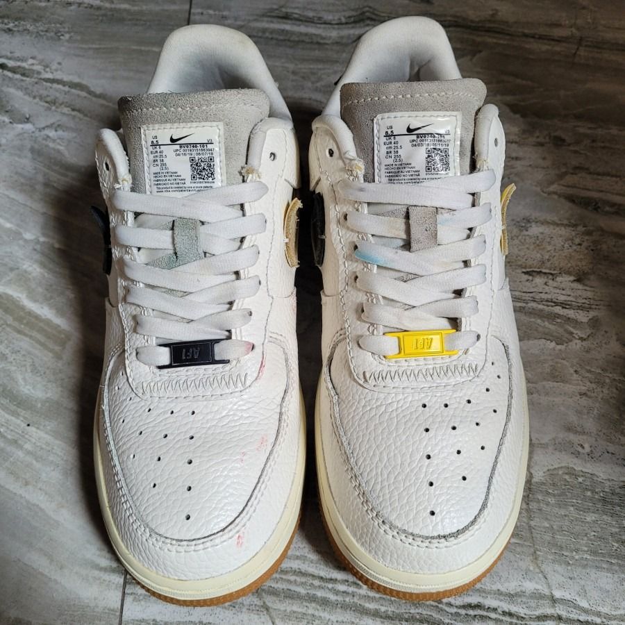 NIKE AIR FORCE 1 VANDALIZED SAIL CHROME YELLOW SEPATU NIKE A 296 KAKIKECE.STORE DSNBRSDNR