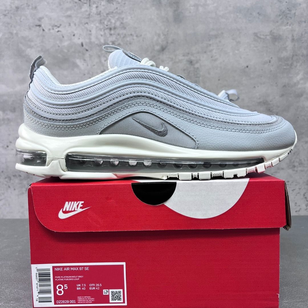 NIKE Air Max 97 灰白貨號：DZ2629-001 男女款, 男裝, 鞋, 波鞋- Carousell