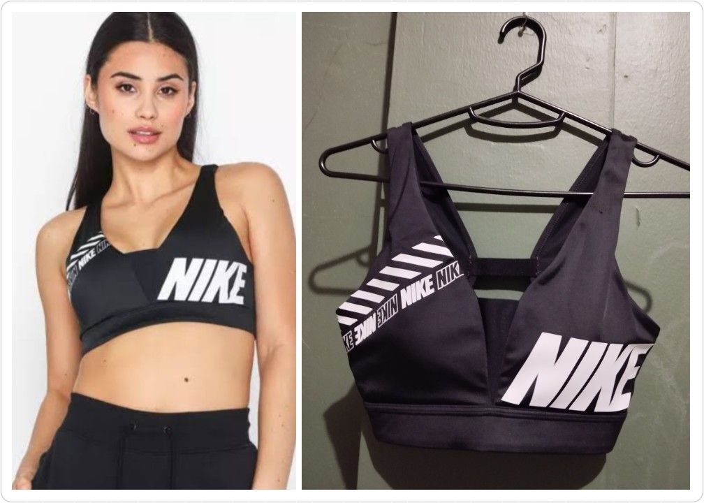 Nike sport bra size S black, Olah Raga, Baju Olahraga di Carousell