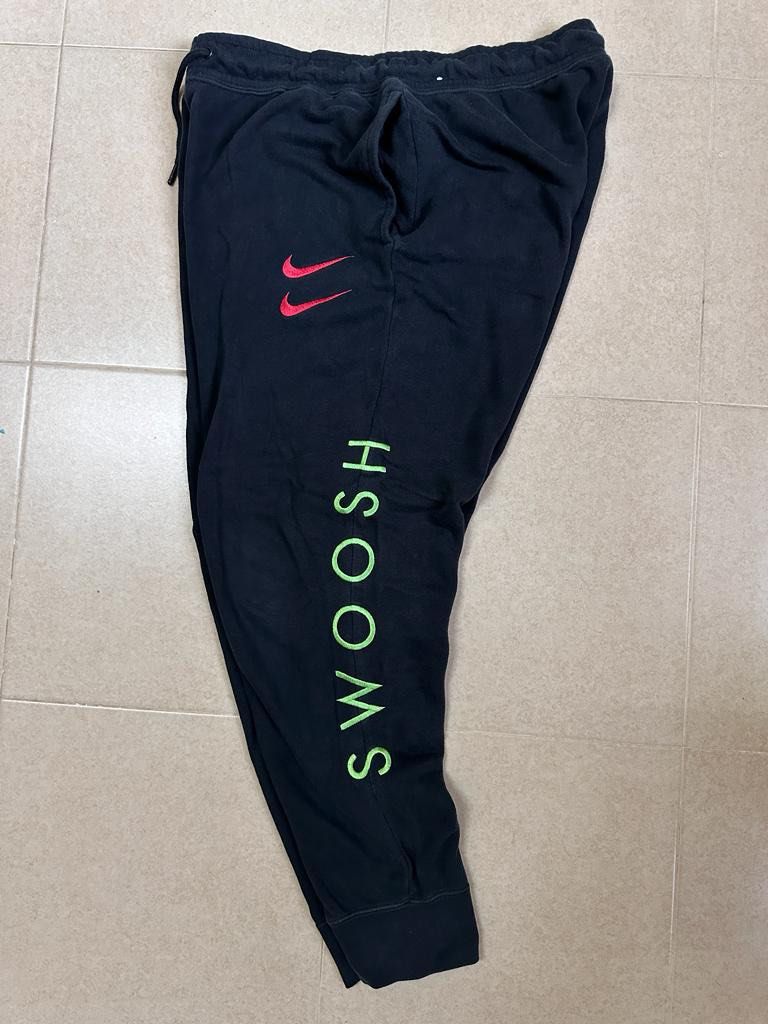 Nike double hot sale swoosh sweatpants