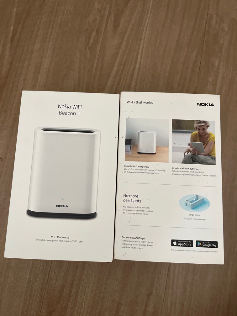 Nokia WIFI Beacon 1 router x2, Computers & Tech, Parts & Accessories ...