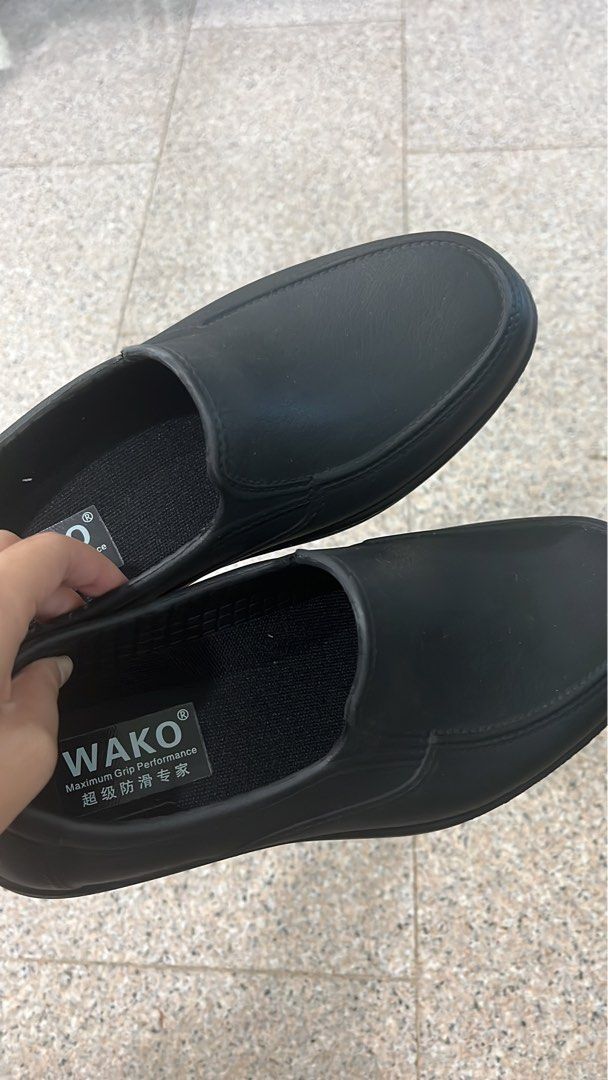 Mens black non hotsell slip work shoes