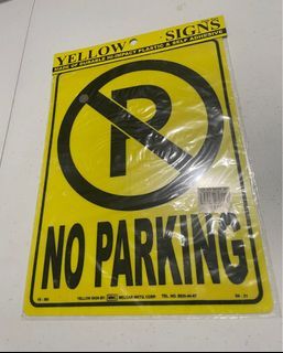 Nonparking sign brandnew
