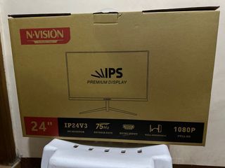 Nvision 24" IP24V3 IPS 75hz Monitor Black