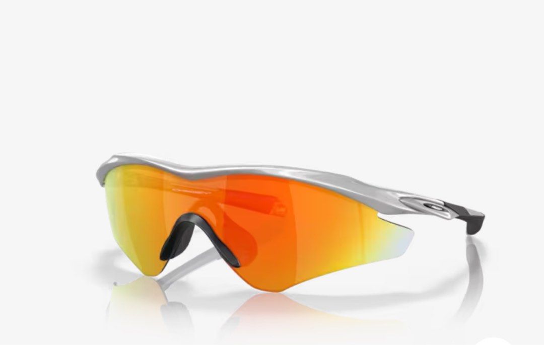 Oakley M2 silver frame with fire iridium lens Men s Fashion