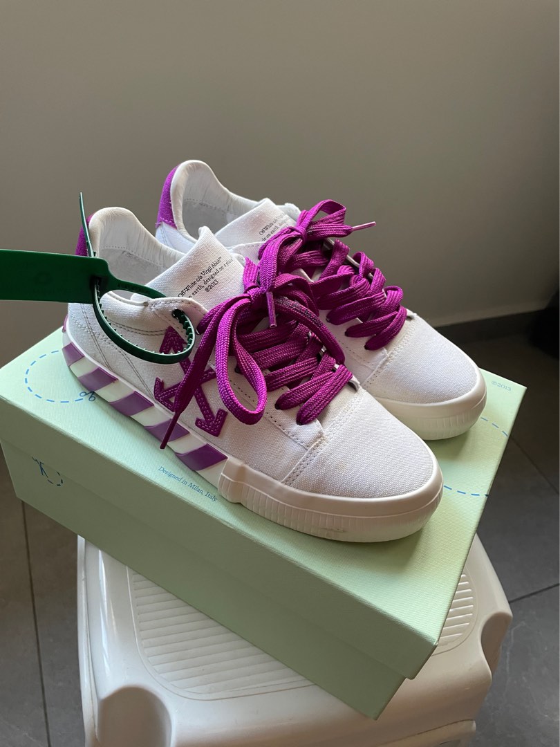 Off White Low Vulcanized Canvas Sneaker Women s Luxury