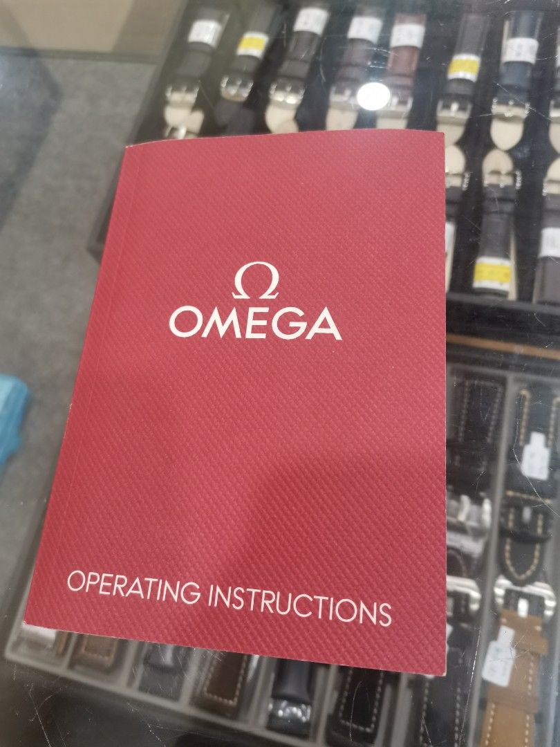 Omega watches instruction manual booklet, Luxury, Accessories on Carousell
