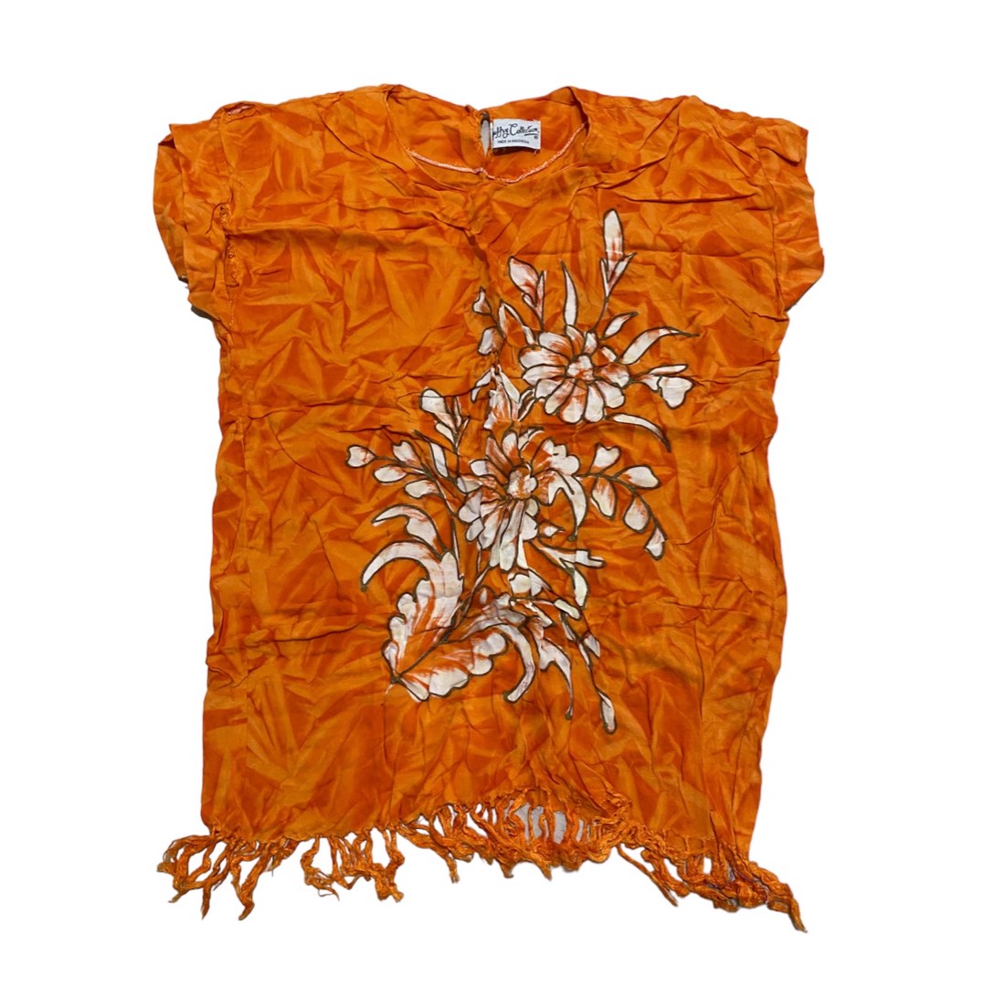 Orange blouse., Women's Fashion, Tops, Blouses on Carousell