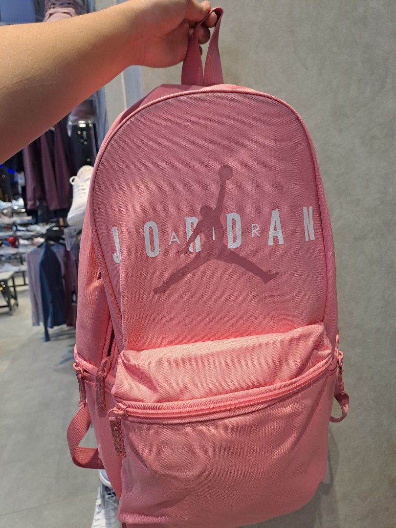 Pink air jordan 2024 bookbag