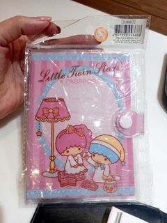 Original Japan 🇯🇵 2010 Sanrio Ellon Gift Little Twin Stars PVC Passport Card Holder Zip Case