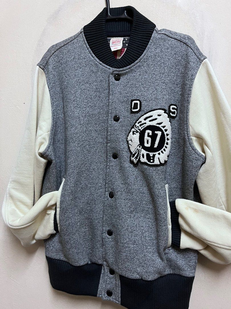 Polo denim sales varsity jacket