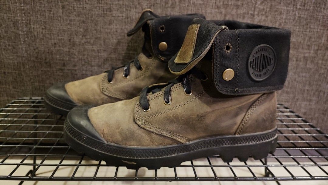 Palladium black deals leather boots