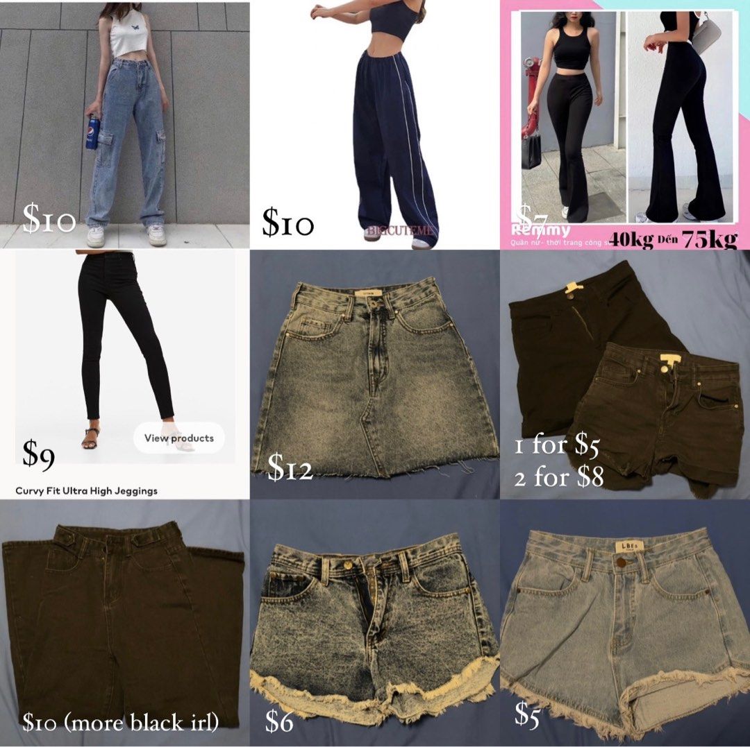 pants and shorts clearance, Women's Fashion, Bottoms, Other Bottoms on  Carousell