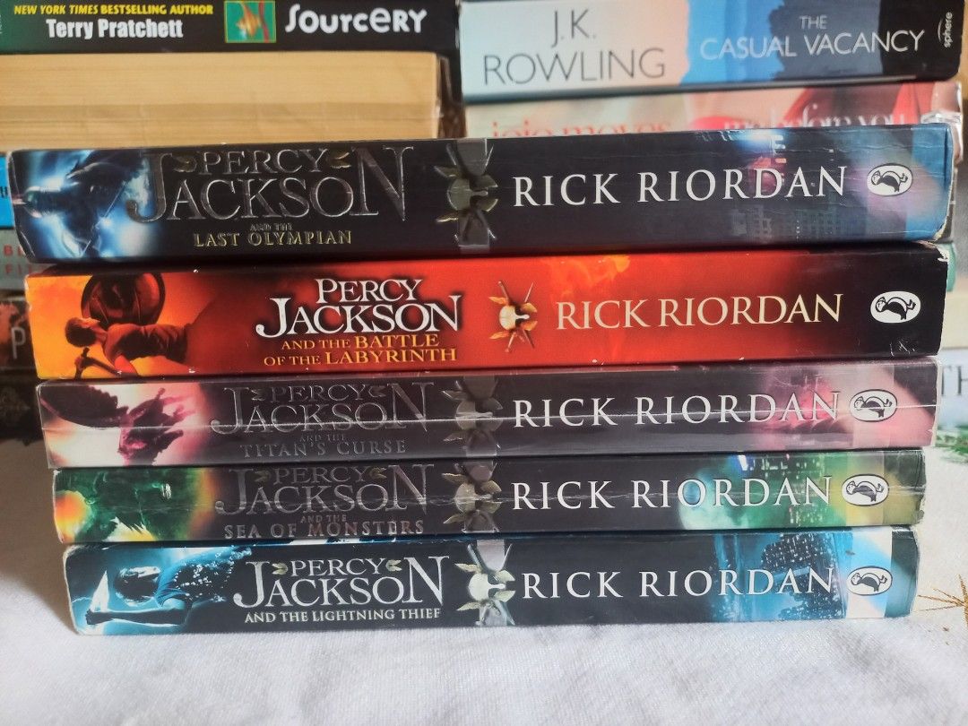 PERCY JACKSON AND THE OLYMPIANS BOOKS 1 TO 5 PB BY RICK RIORDAN THE