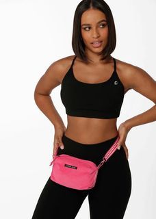 Pink Lorna Jane crossbody bag