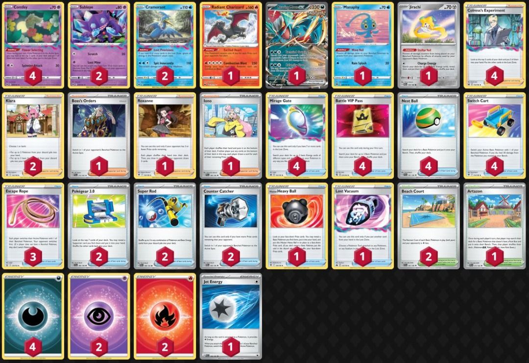 Pokemon TCG Lost Zone Sablezard (Sableye and Radiant Charizard) with ...