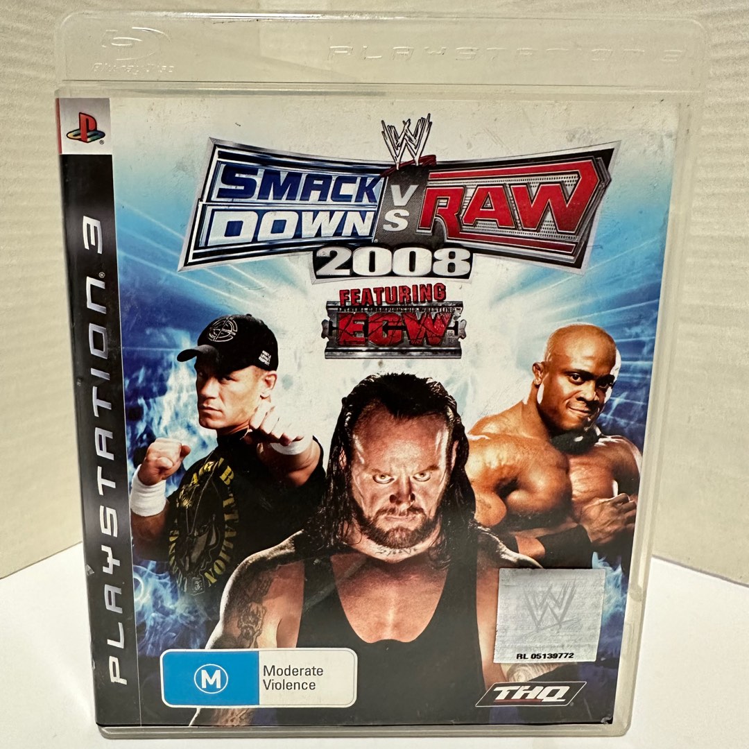 PS3 Games - WWE Smackdown VS Raw 2008 Featuring ECW - R4 English - Wresling  Gusti Sports RPG Multiplayer - Used