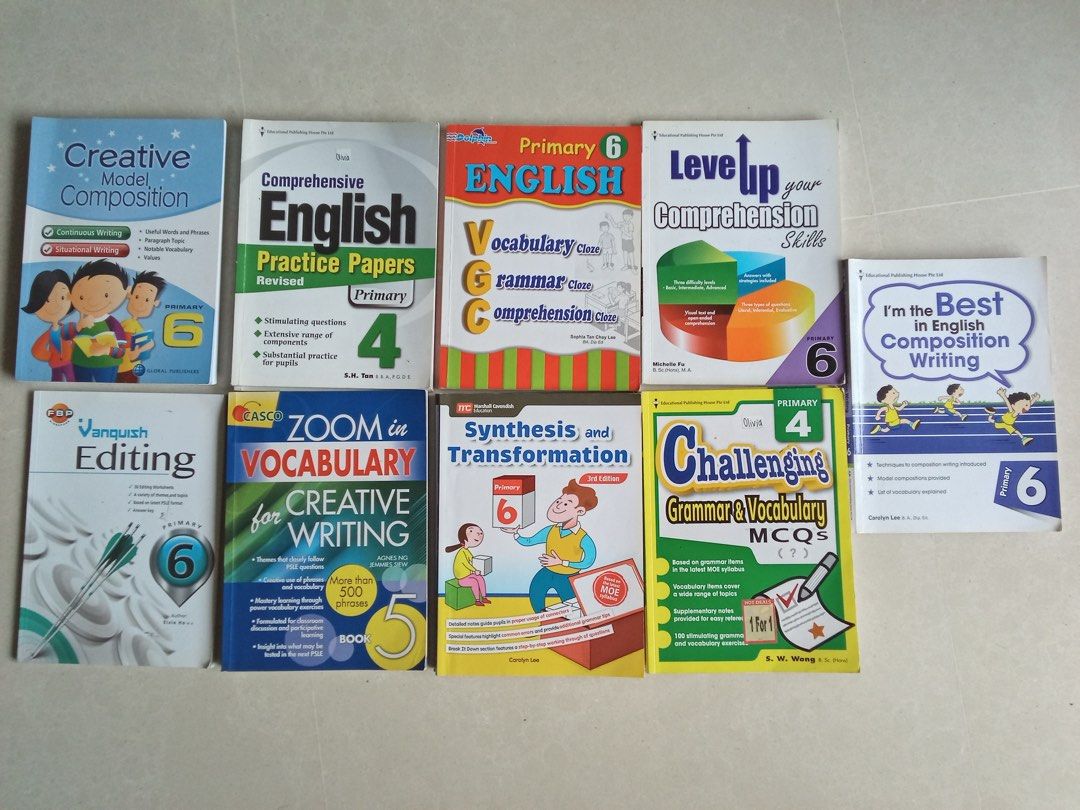 PSLE, Primary 4 & 5 English Assessment Books, Hobbies & Toys, Books ...
