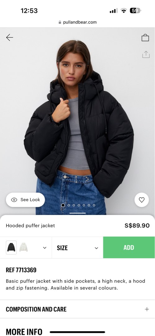 Down jacket discount pull and bear