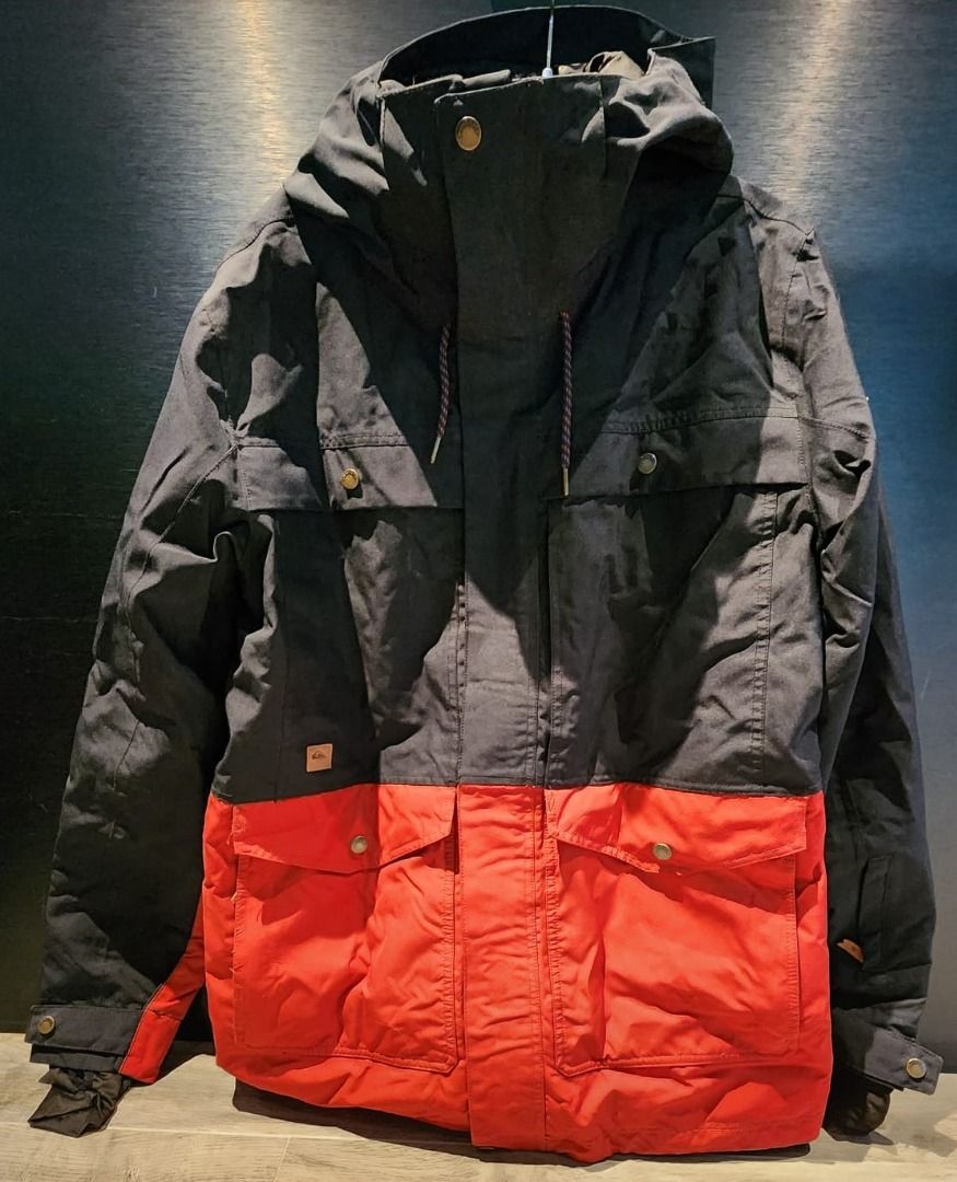 Quiksilver Horizon Snow Jacket BLACK AND RED