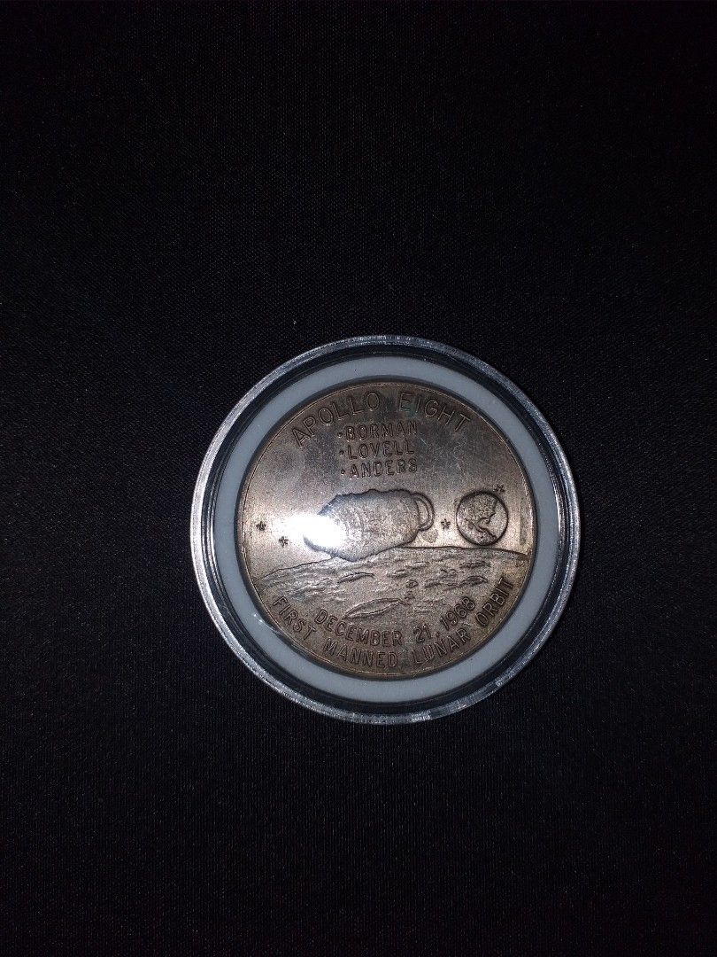 Rare Vintage Apollo Eight Token Coin, Hobbies & Toys, Memorabilia ...
