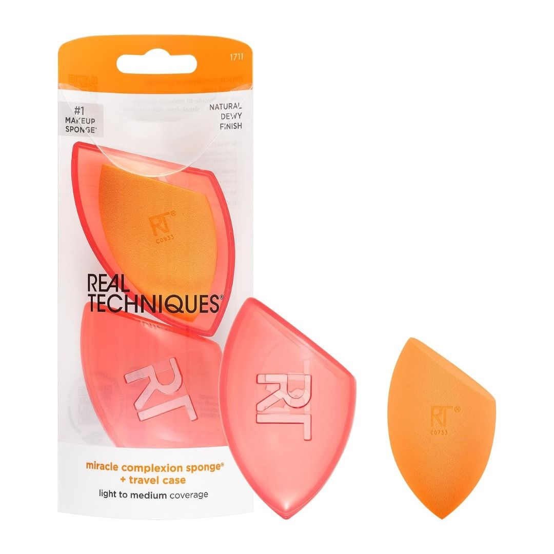 REAL TECHNIQUES Miracle Complexion Sponge For Foundation + BB Cream (Category: Makeup) located in Quezon City. Submitted by happyfactoryph (Listing ID 1132351030, Image 2). Description: REAL TECHNIQUES Miracle Complexion Sponge For Foundation + BB Cream – P990 (from P2000) ⁣ Product Details: The Real Techniques Miracle Complexion Sponge flawlessly blends liquid and cream products with ease for a streak-free, luminous glow. Our #1 makeup blending 