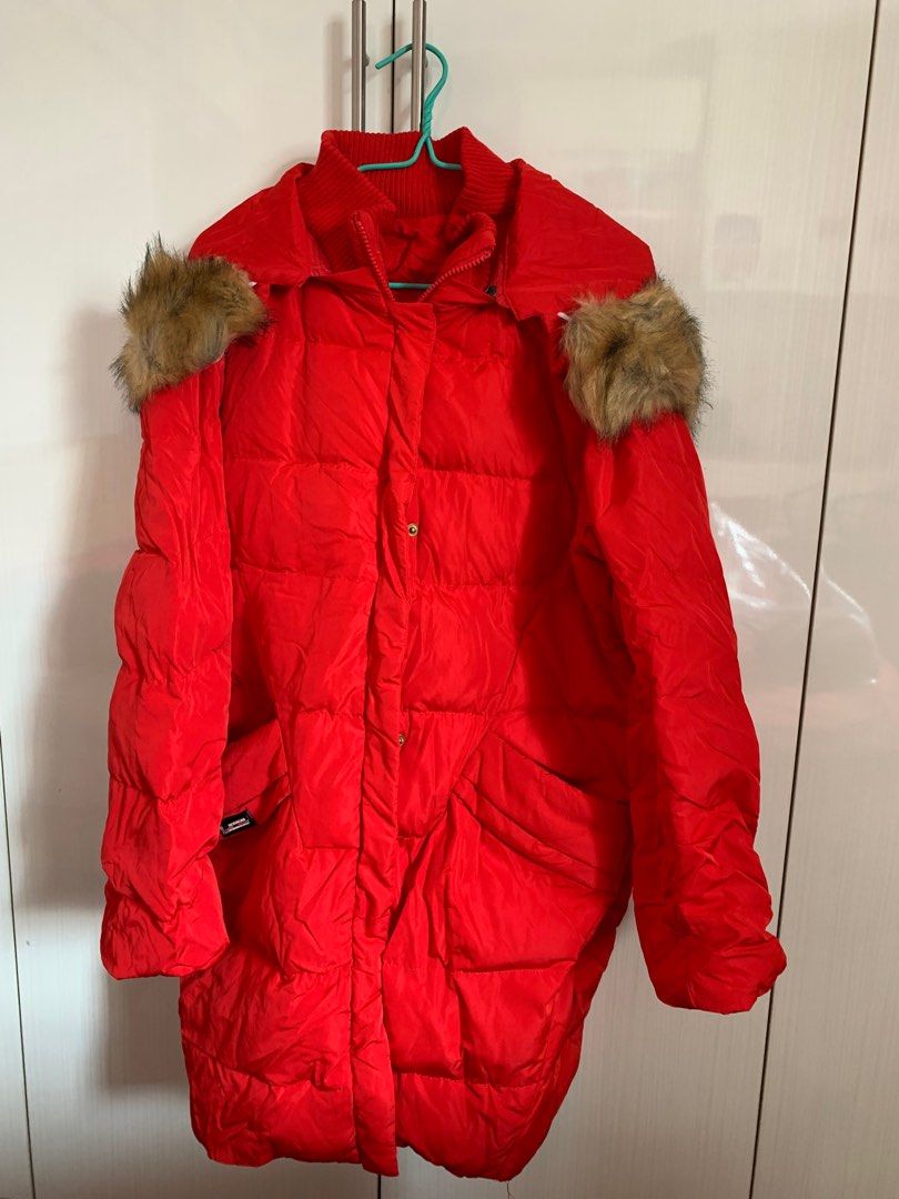 Red Winter Down Jacket Women s Fashion Coats Jackets and