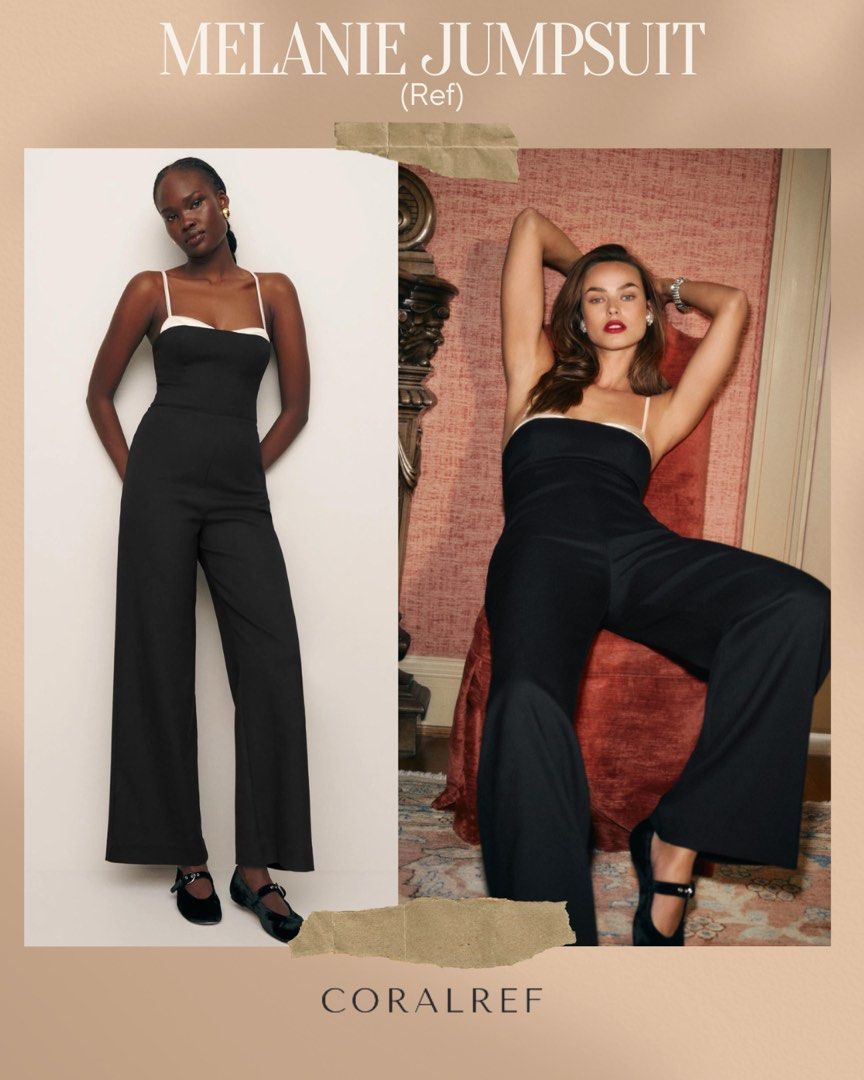 Reformation sales black jumpsuit
