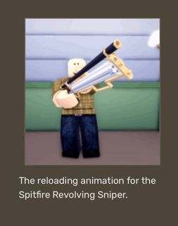 Roblox The Wild West Spitfire Revolving Sniper