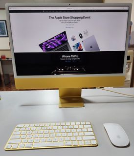RUSH! iMac 24 M1 Yellow / Gold with Touch ID - Complete + Microsoft Office Activated