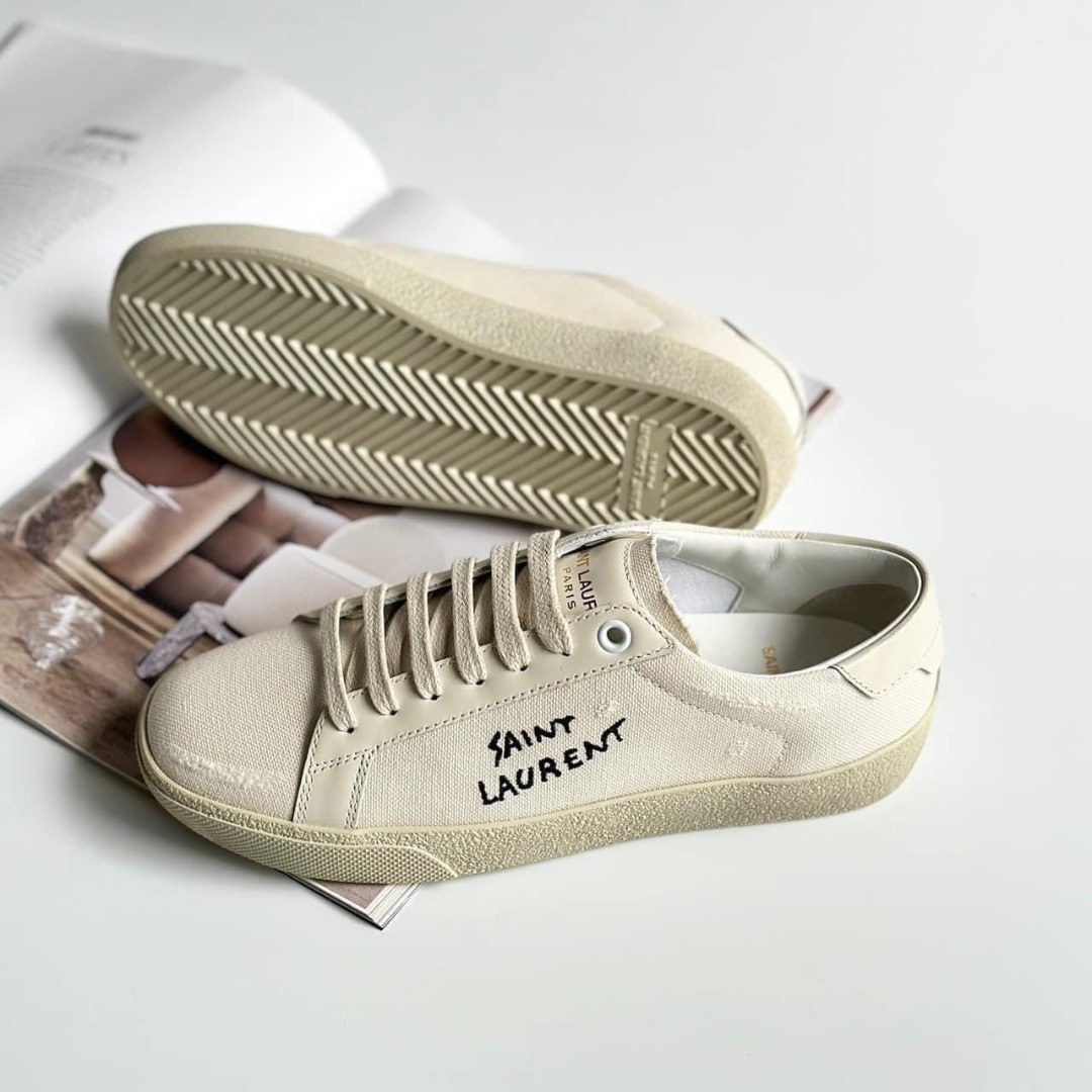 Saint Laurent Court Classic Sneakers SL06 Men #39 s Fashion Footwear