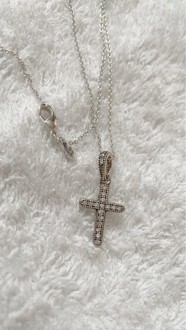 Ethereal Crystal Cross Necklace | Montana Silversmiths