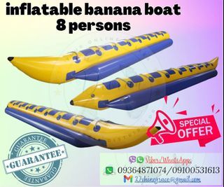 SALE! SALE! Inflatable Banana Boat with 8 Persons Capacity