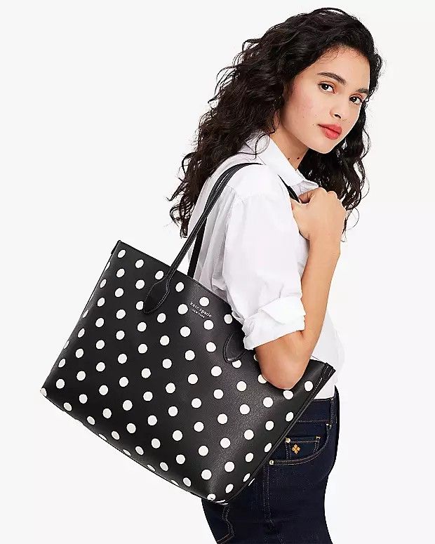 Kate spade cheap black tote sale
