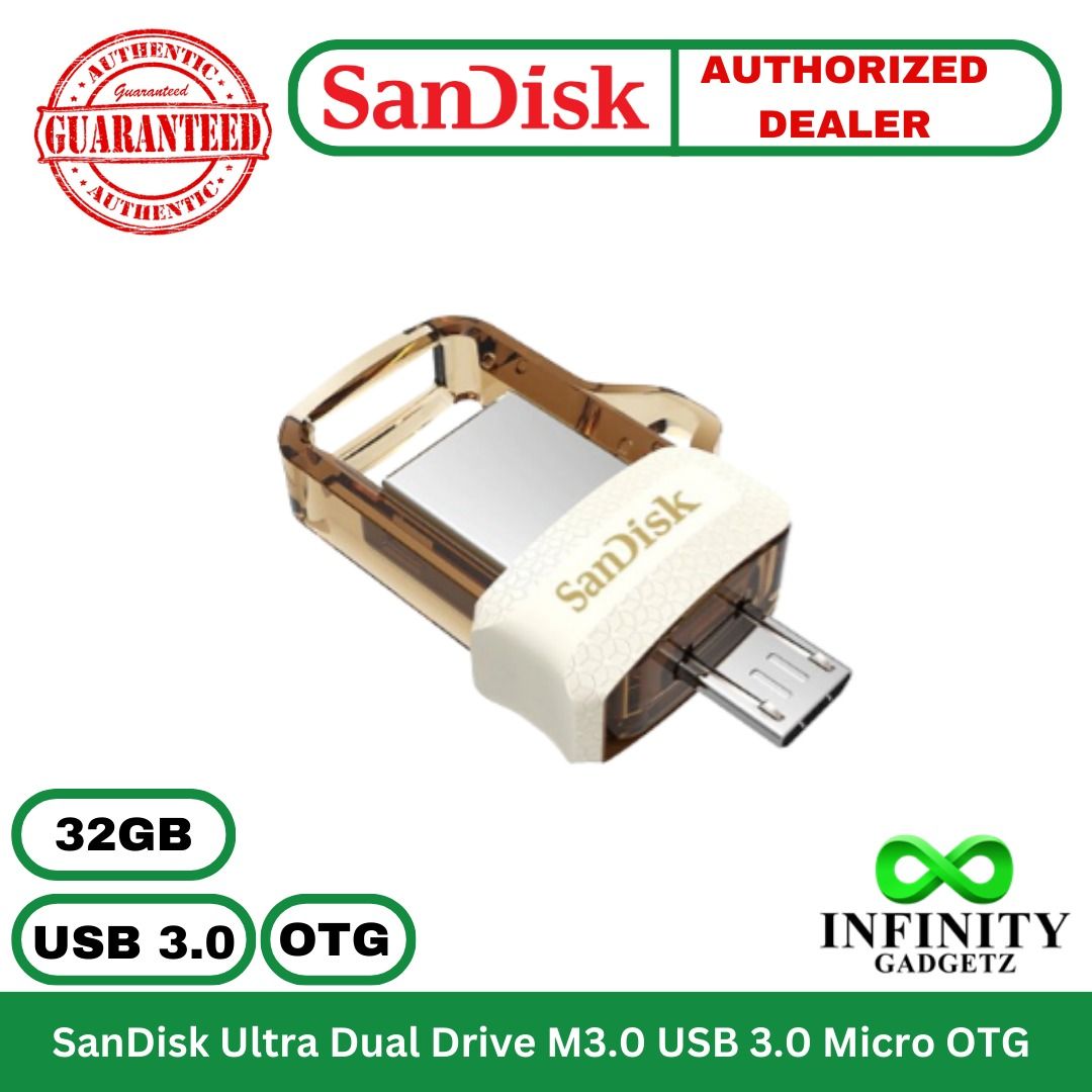 Clé USB SanDisk Ultra Dual USB 3.0 Micro USB / 64 Go / Gold