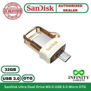 SanDisk Ultra Dual Drive 32GB m3.0 USB 3.0 and Micro OTG GOLD