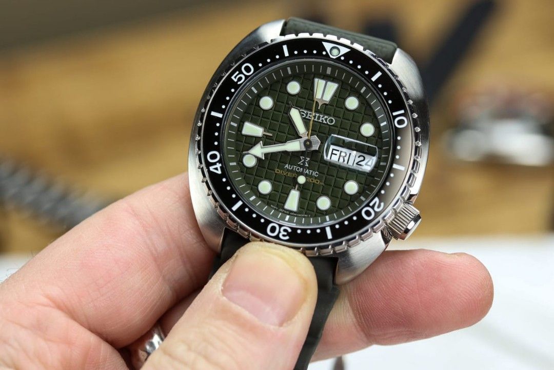 Seiko turtle green dial sales