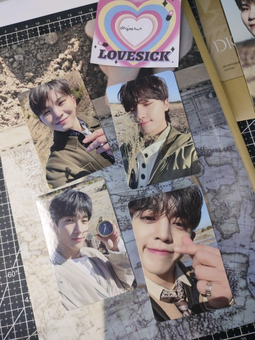 Seventeen Face The Sun Path Ver Photocards Official Dk Woozi Dino Seungcheol Scoups Hobbies