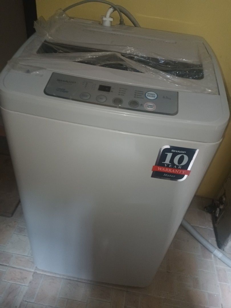 Sharp Top Load Washing Machine ESFA650P, TV & Home Appliances, Washing