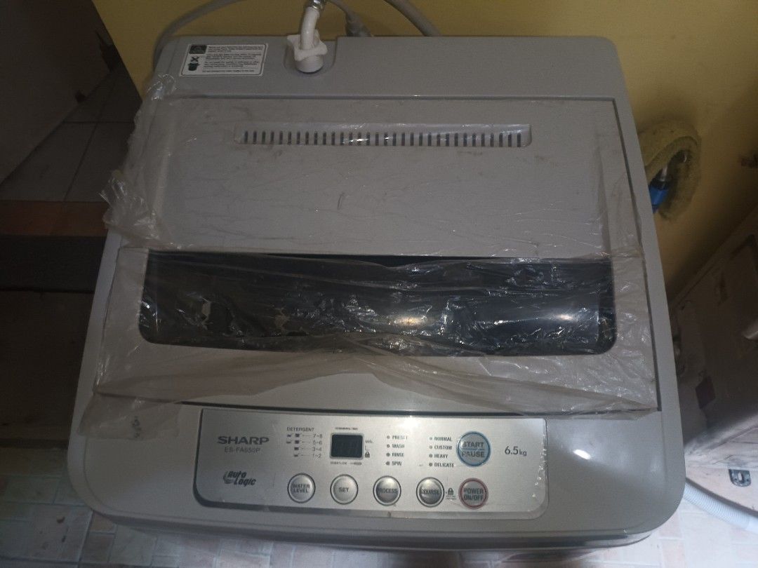 Sharp Top Load Washing Machine ESFA650P, TV & Home Appliances, Washing