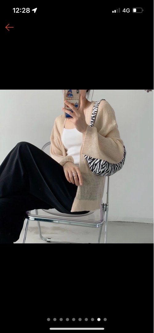 Sheer sales beige cardigan