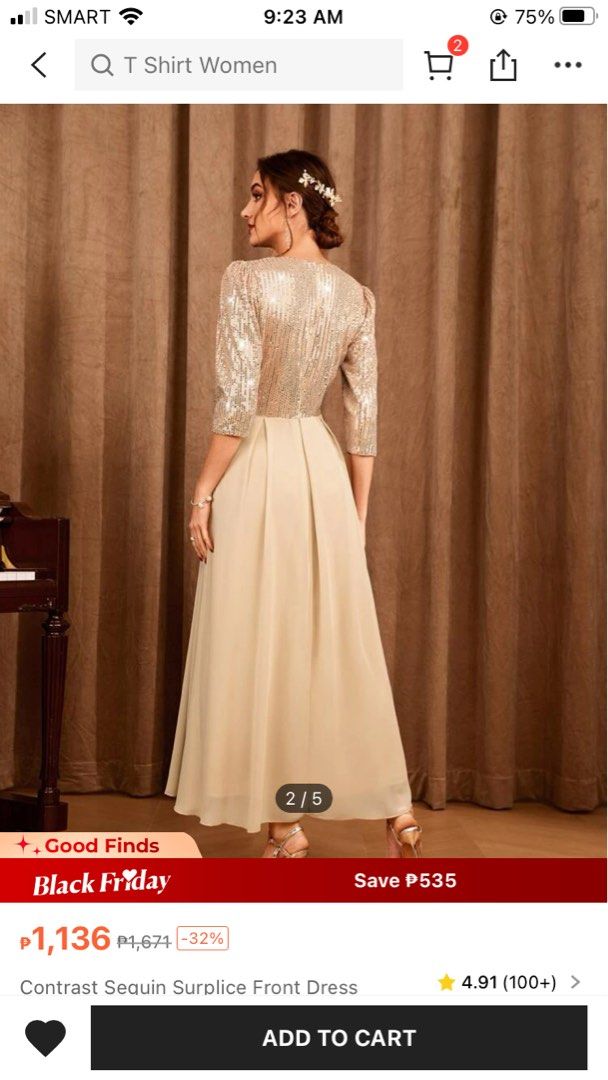Champagne gown for principal sponsors cheap