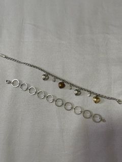 Louis Vuitton bra thread silver Lockit 925 bracelet No.1202 