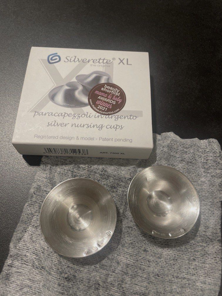 Silverette Nursing Cups XL (50 discount), Babies & Kids, Nursing