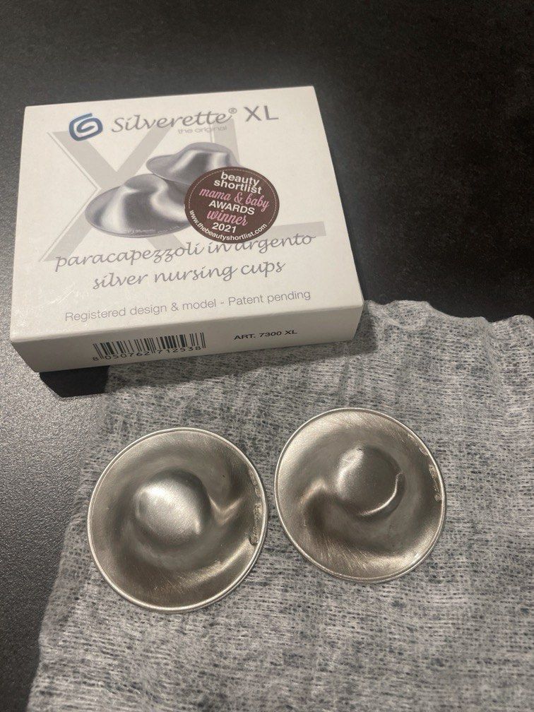 Silverette Nursing Cups XL (50 discount), Babies & Kids, Nursing