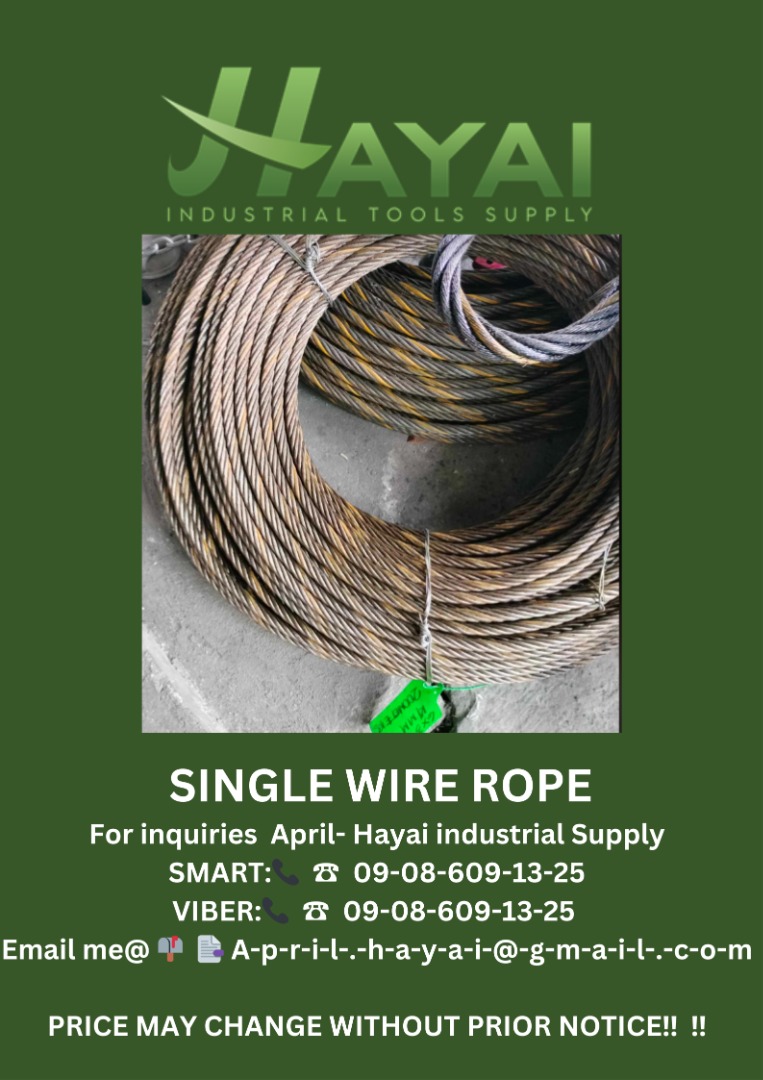 Single wire rope, Commercial & Industrial, Construction Tools ...
