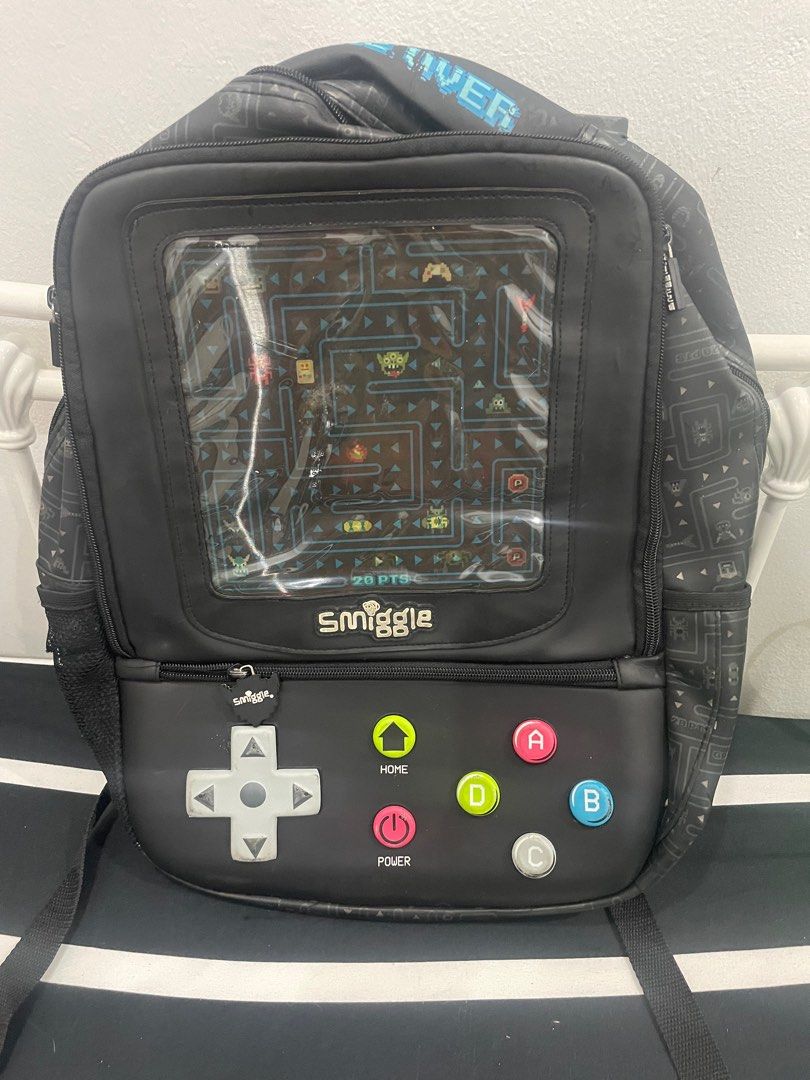 Smiggle Game Over Backpack, Babies & Kids, Babies & Kids Fashion on