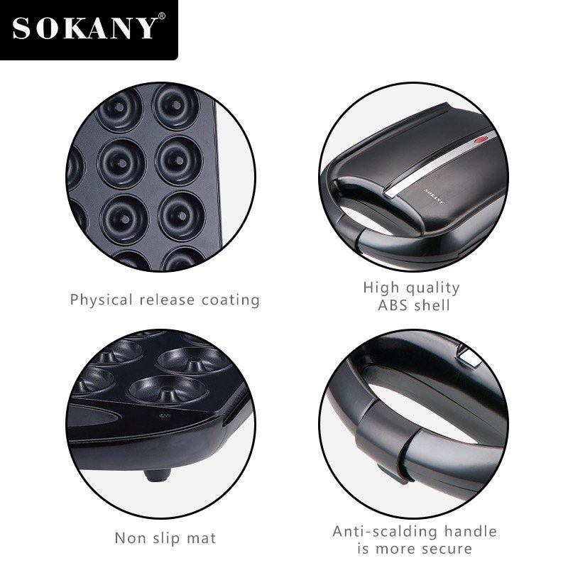 Sokany Mini Donut Maker 12 holes (Category: Homemade Bakes) located in Manila. Submitted by nicolecab03210 (Listing ID 1267196631, Image 2). Description: Twice lang nagamit sa party.